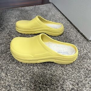 NEW! CASLON White Faux Fur Lined Rosy Garden Cozy Clogs Nordstrom